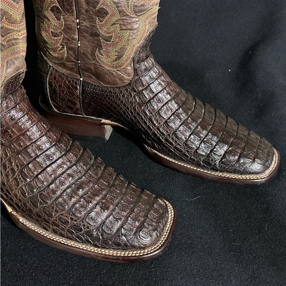 Lucchese genuine Caiman men’s western cowboy boots